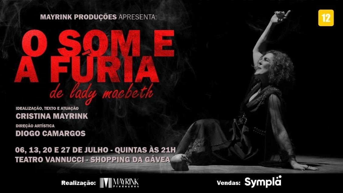 4 - Cartaz de O Som e a Fúria de Lady Macbeth, com Cristina Mayrink
