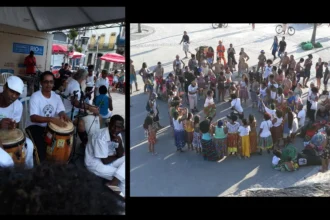 O “Afrolaje” acontece durante o ano de 2024 no Méier, RJ Evento cultural com dança e música da cultura afro-brasileira em praça pública