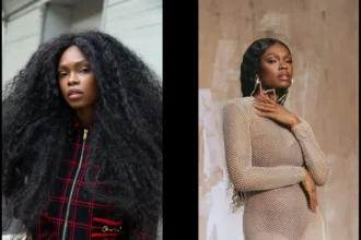 Xênia França com um cabelo cacheado crespo bem grande e uma beleza incrível