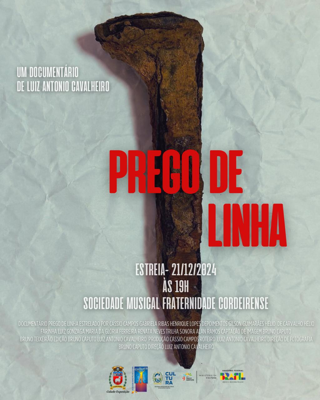 Prego de linha Arte de divulgação