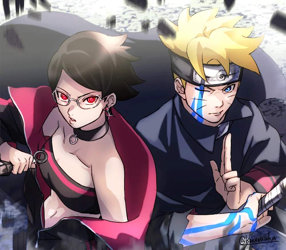 sarada Mangekyo Sharingan naruto boruto
