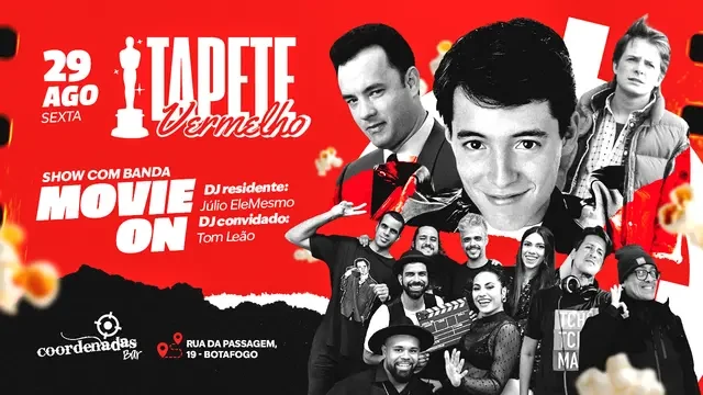 festa tapete vermelho