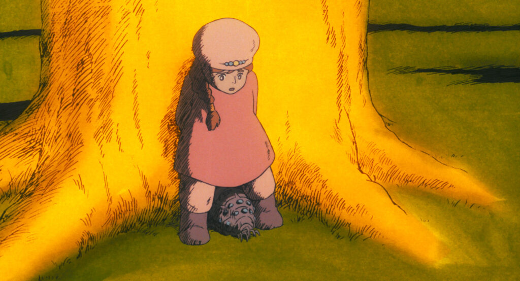 Cena de Nausicaa do Vale dos Ventos- Divulgação Ghibli Fest