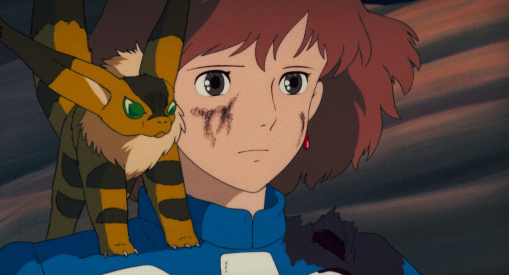 Cena de Nausicaa do Vale dos Ventos- Divulgação Ghibli Fest