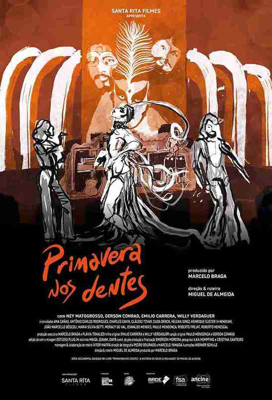 Cartaz Oficial de "Primavera nos Dentes: A história do Secos e Molhados"- Divulgação  Canal Brasil