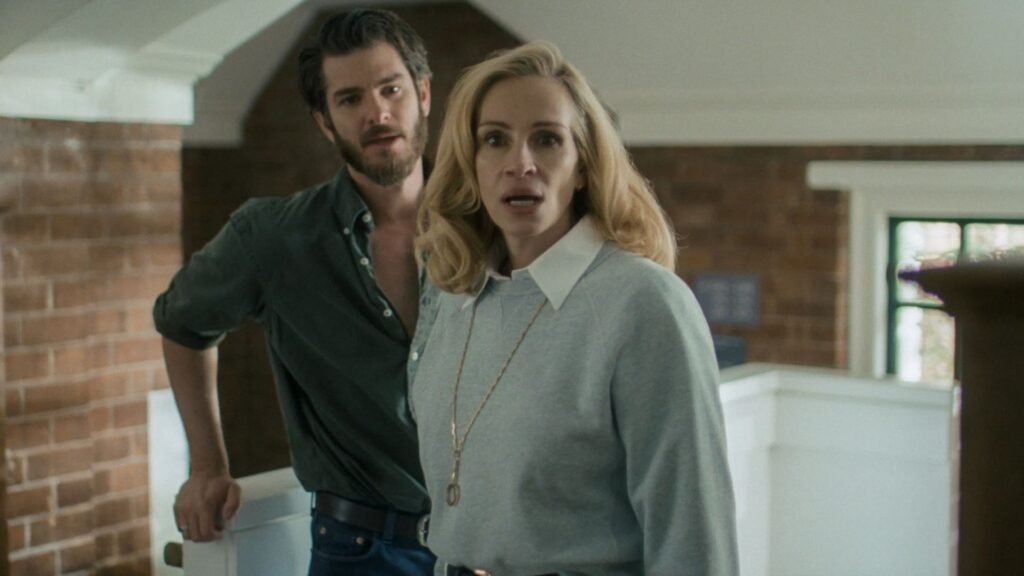 Andrew Garfield e Julia Roberts em cena de "Depois da Caçada"- Divulgação Sony Pictures