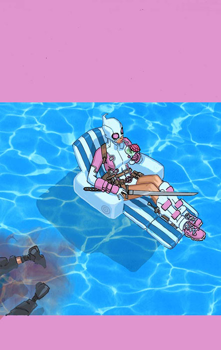 Capa Variante de
Deadpool's Secret Wars #2- Autoria de Chris Bachalo