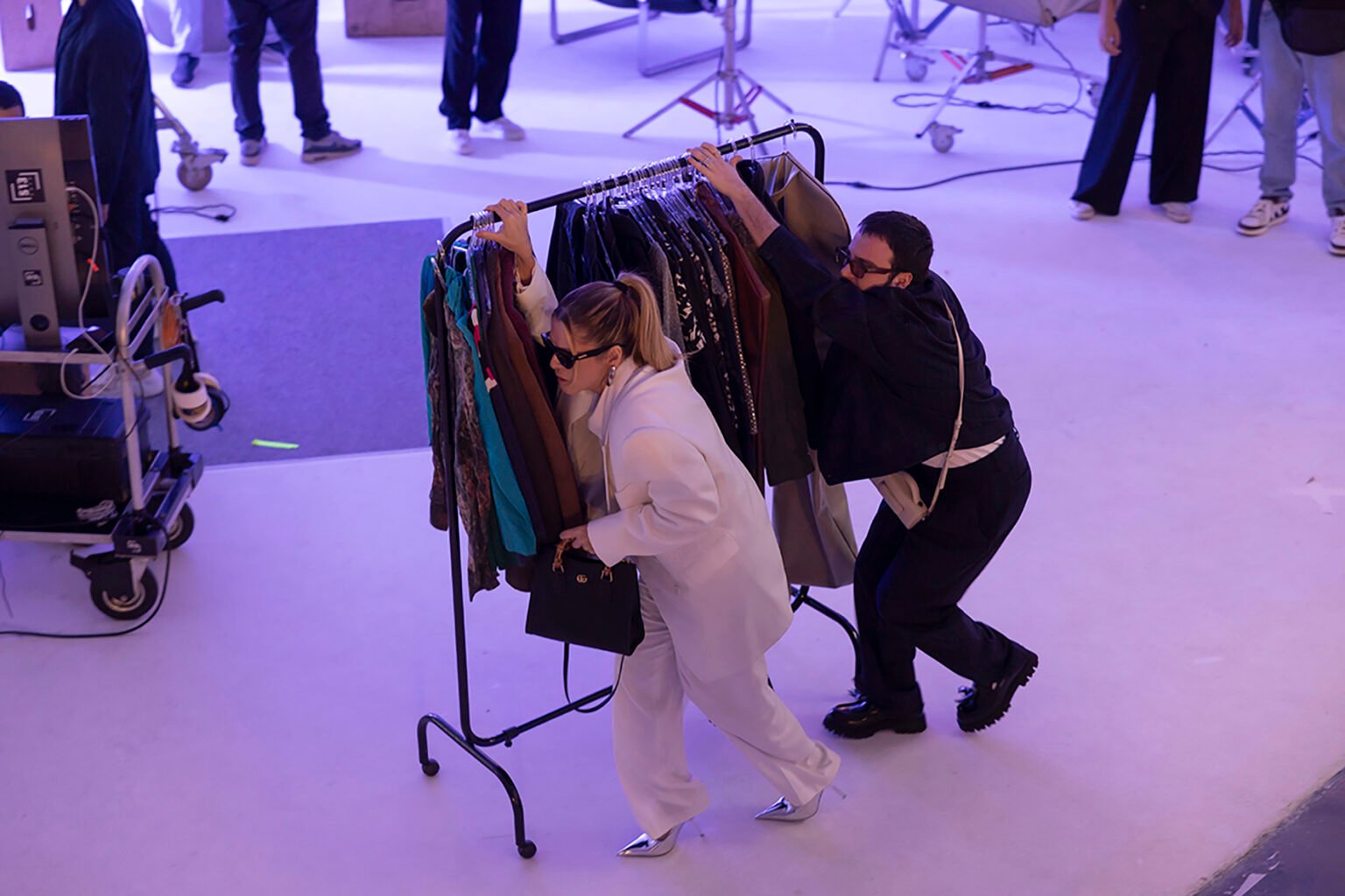 Ingrid Guimarães e Rafa Chalub em cena de Perrengue Fashion-Divulgação Festival do Rio