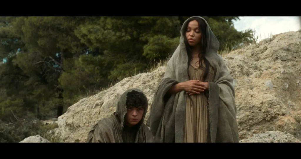Noah Jupe e FKA Twigs em cena de "Sombras No Deserto"- Divulgação Imagem Filmes