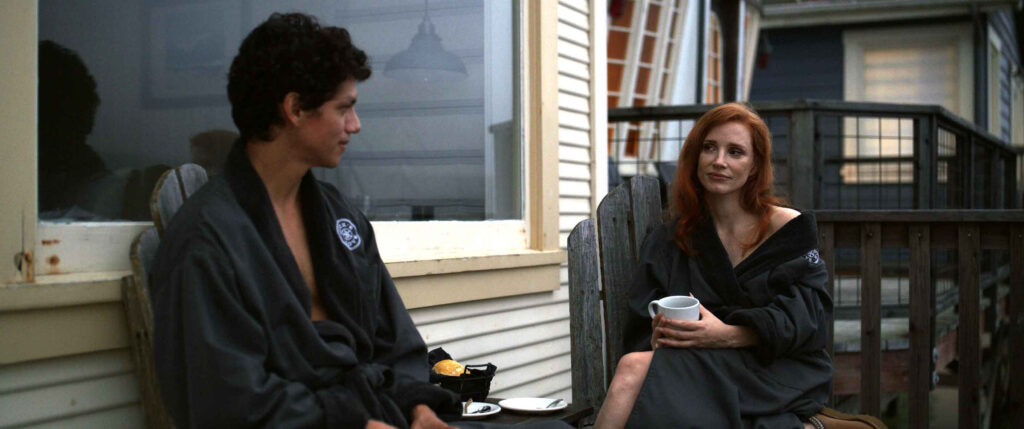 Isaac Hernández e Jessica Chastain em cena de "Sonhos"- Divulgação Festival do Rio