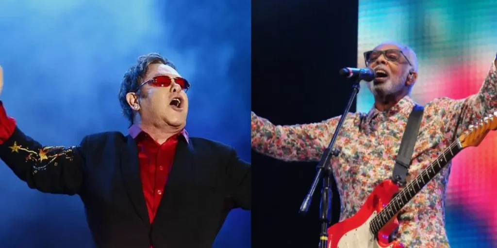 Elton John e Gilberto Gil