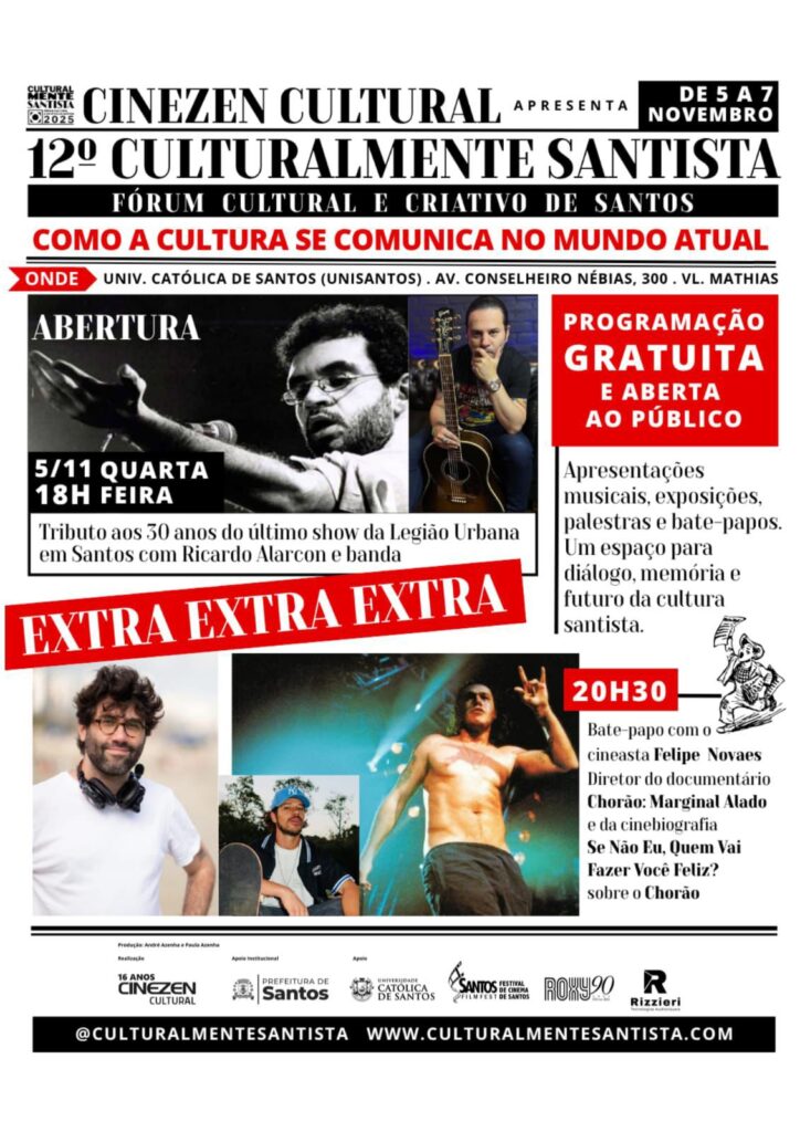 Pôster 12º Cultural Artistica de Santos- Divulgação Oficial