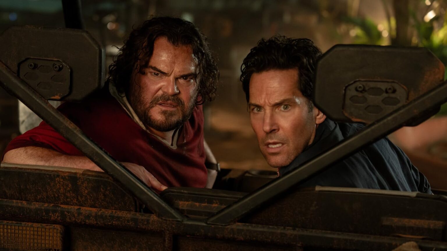 Jack Black e Paul Rudd em cena de Anaconda- Divulgação Sony Pictures Brasil