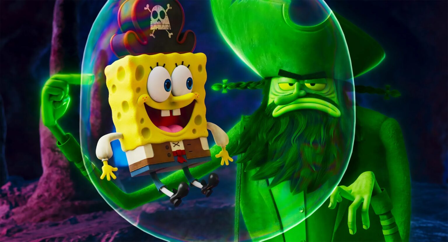 Cena de "Bob Esponja: Em Busca da Calça Quadrada"- Divulgação Paramount