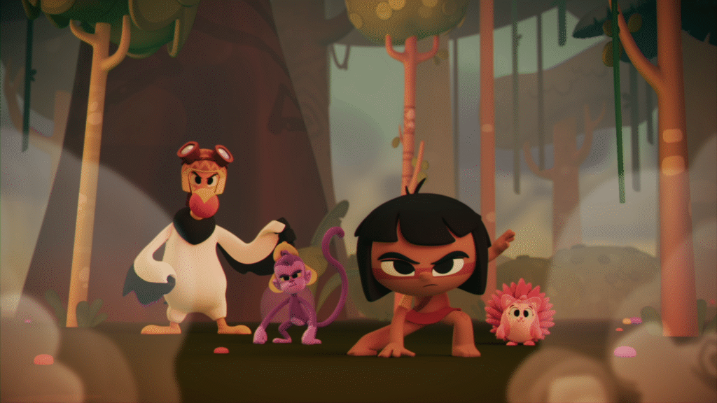 Cena de 'Tainá e os Guardiões da Amazônia – Em Busca da Flecha Azul'- Divulgação Paris Filmes