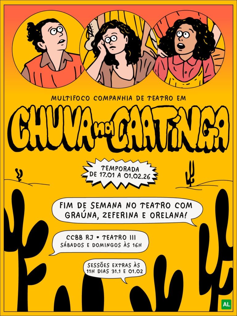 ÚLTIMA SEMANA: Henfil é homenageado com montagem de "Chuva na Caatinga", infanto-juvenil da Multifoco Cia de Teatro