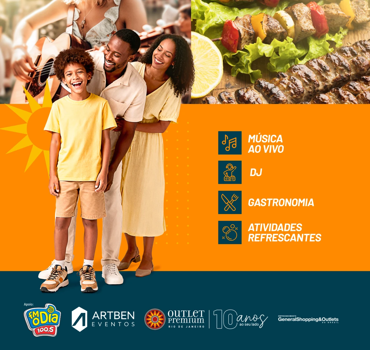 Outlet Premium Rio de Janeiro promove Festival de Verão com música, gastronomia e atrações gratuitas