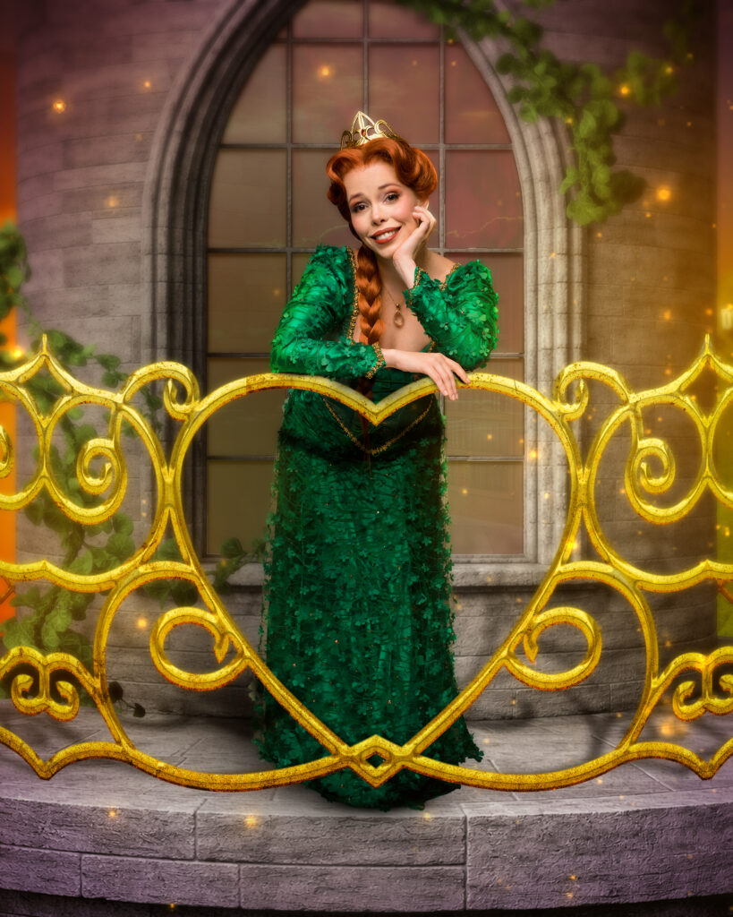 Fabi Bang como Fiona em foto de divulgação de Shrek-O Musical