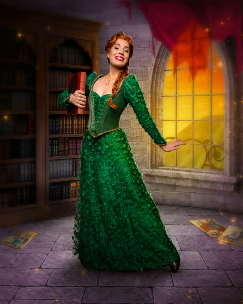 Myra Ruiz como Fiona em foto de divulgação de Shrek-O Musical