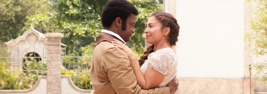 David Júnior e Grazi Massafera em cena de Dona Beja- Divulgação HBO