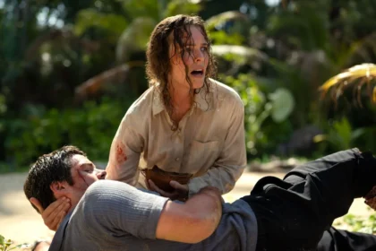 Rachel McAdams e Dylan O'Brien em 'Socorro!'- Divulgação 20th century Studios