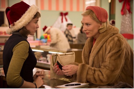 Rooney Mara e Cate Blanchett em cena de "Carol", filme presente na mostra Todd Haynes- Divulgação