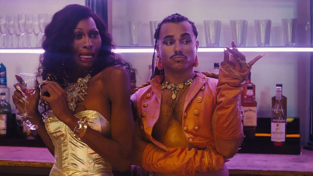 Dominique Jackson e Tomas Matos em cena de "Queens of The Dead"- Divulgação Imovision