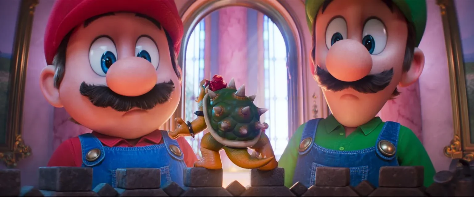 Mario, Luigi e Bowser em cena de "Super Mario Galaxy: O Filme"- Divulgação Universal Studios/Nintendo