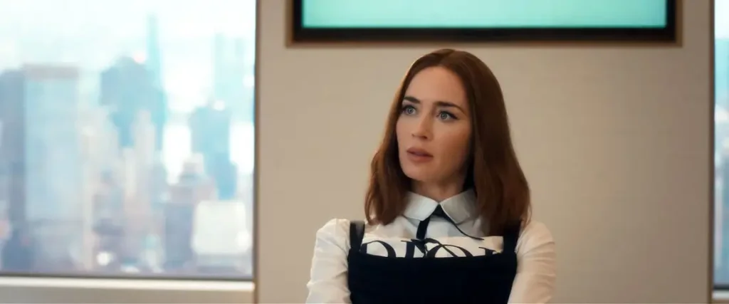 Emily Blunt em cena de "O Diabo Veste Prada 2"- Divulgação 20th Century Studios