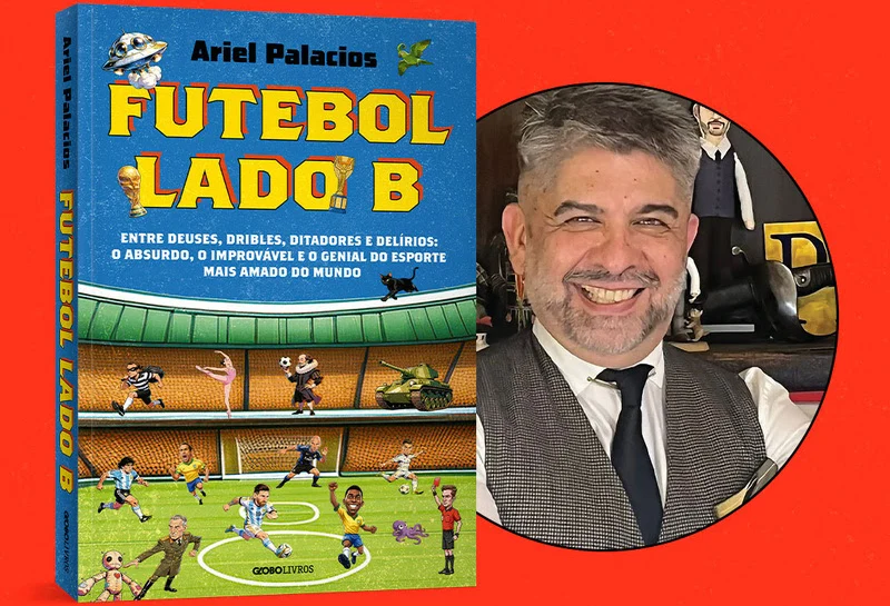 Ariel Palacios lança Futebol lado B no Rio com histórias curiosas que unem futebol, política e cultura