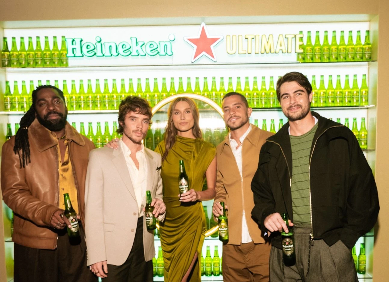 Heineken reúne Sasha Meneghel, Lázaro Ramos e Rafael Vitti em lançamento de nova cerveja no Brasil