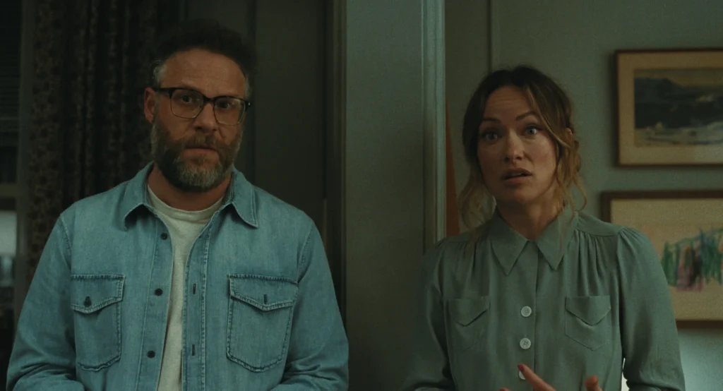 Seth Rogen e Olivia Wilde em cena de "O Convite"- Divulgação O2 Play