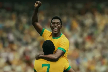 Lucas Agrícola em cena de "Brasil 70: A Saga do Tri"- Divulgação NETFLIX