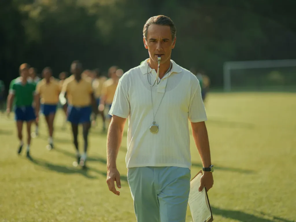 Rodrigo Santoro em cena de "Brasil 70: A Saga do Tri"- Divulgação NETFLIX