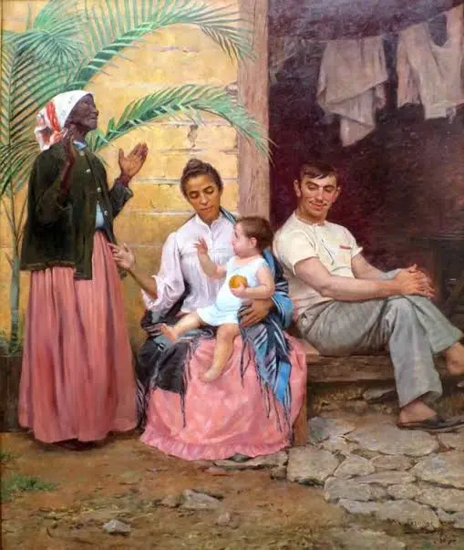 Quadro "A Redenção de Cam" (1895- Modesto Brocos)