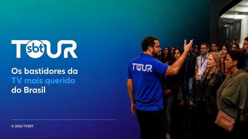 SBT lança seu primeiro tour e leva fãs aos bastidores da televisão brasileira