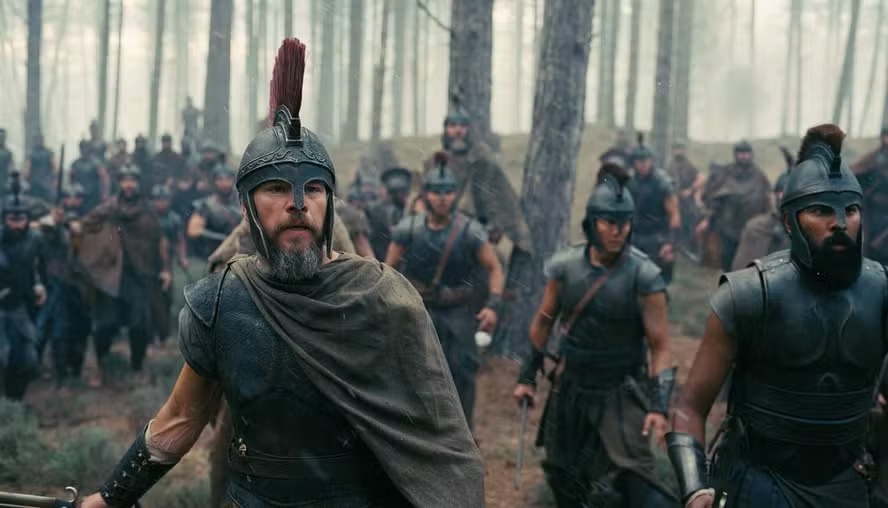 Matt Damon em cena de "A Odisseia"- Divulgação Universal Pictures
