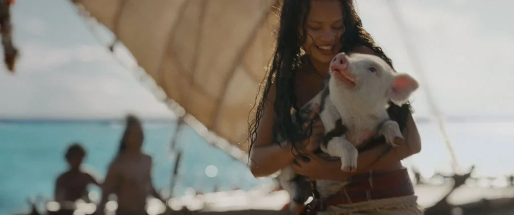 Catherine Laga'aia em cena de "Moana"- Divulgação Walt Disney Studios