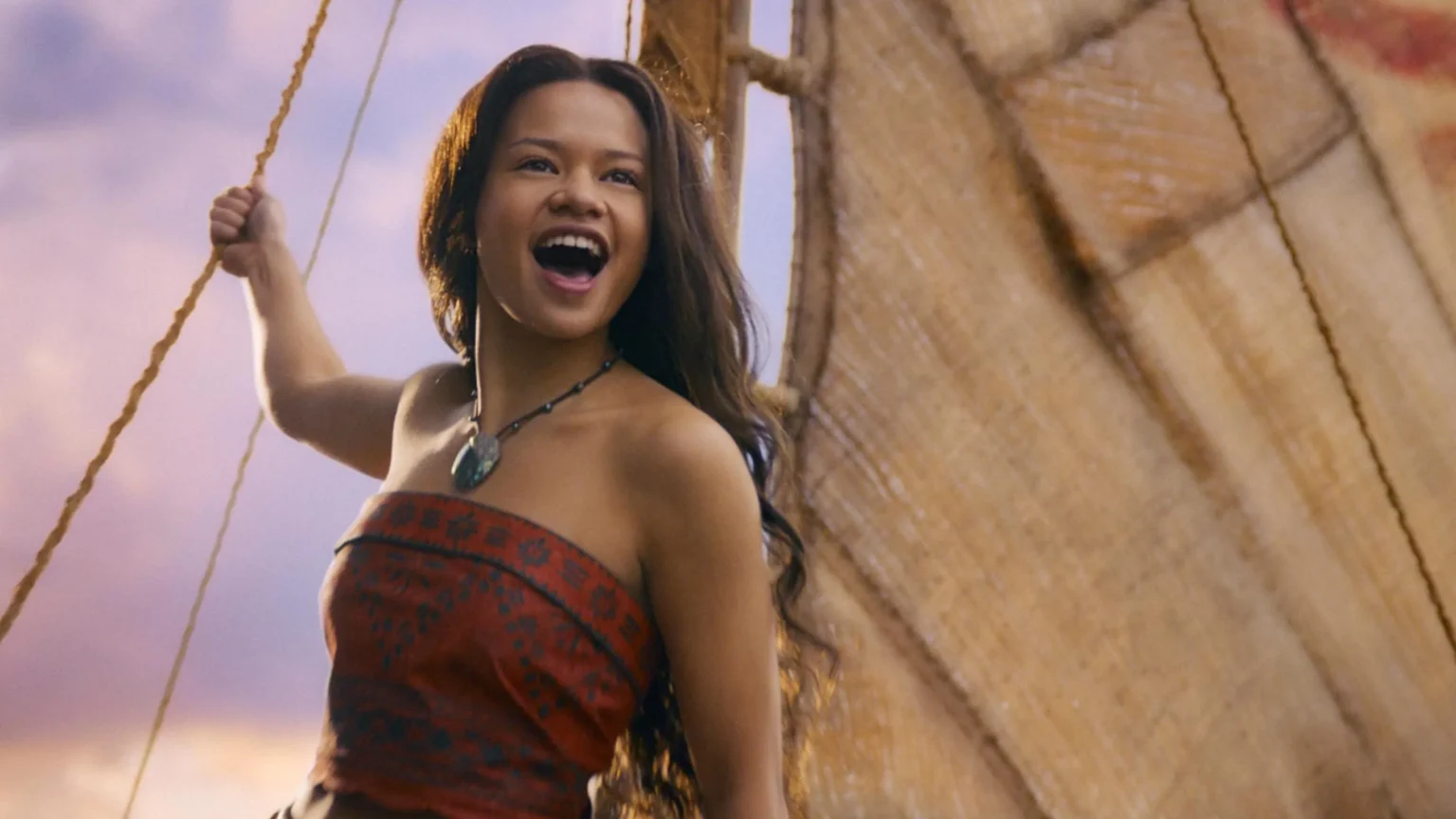 Catherine Laga'aia em cena de "Moana"- Divulgação Walt Disney Studios