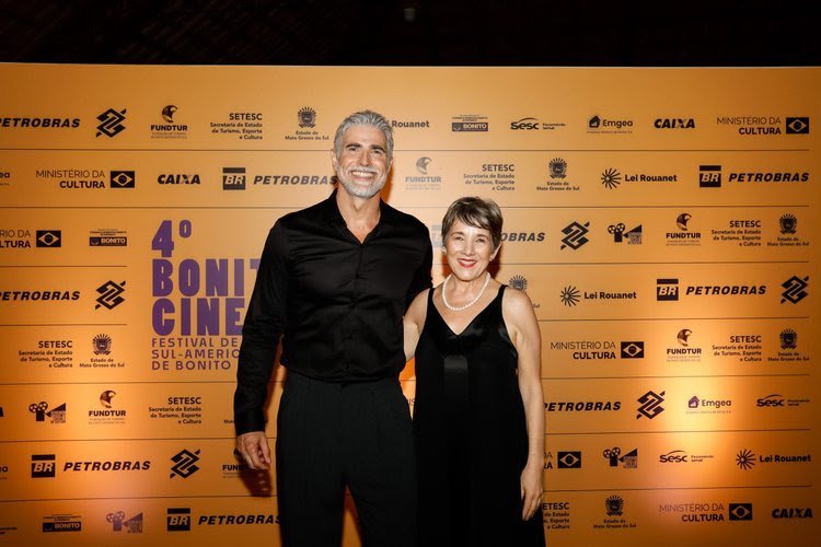 Reynaldo Gianecchini e Paulina García - Crédito: ©?Fotografando Bonito Festival Bonito CineSur reúne estrelas do cinema latino-americano em Mato Grosso do Sul