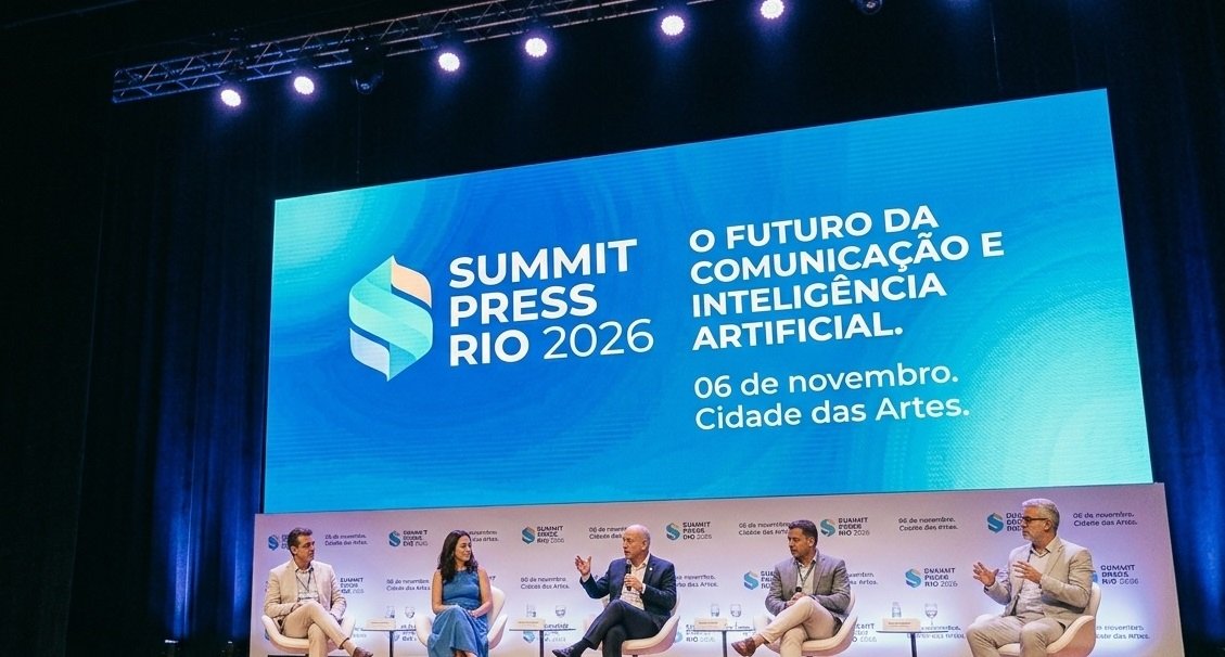 Summit Press 2026 acontece em novembro no Rio, com mais de 800 profissionais e debates sobre inteligência artificial e o futuro da comunicação.