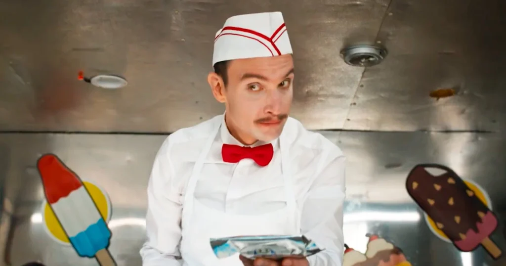 Ari Millen em cena de "O Sorveteiro"- Distribuição Diamond Pictures