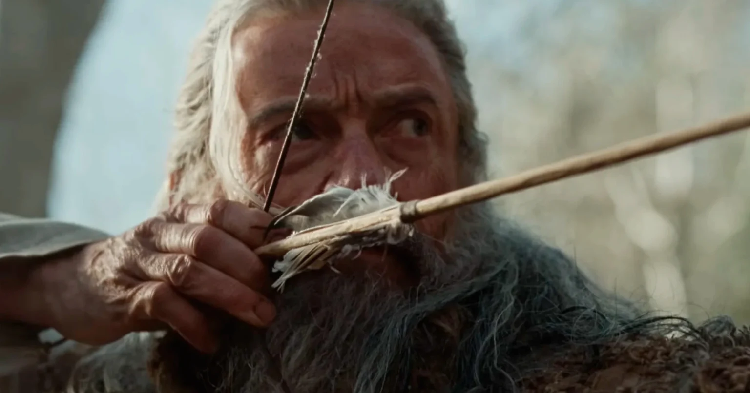 Hugh Jackman em cena de "A Morte de Robin Hood"- Divulgação Imagem Filmes