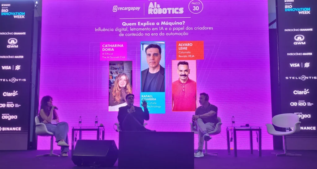 tempos de máquinas e algoritmos no Rio Innovation Week
