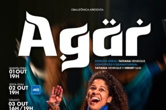 Agar retorna ao Rio para curta temporada no Teatro Correios Léa Garcia, com uma história sobre ancestralidade, liberdade, território e pertencimento. Tags: Agar, Agar espetáculo, Agar teatro, Teatro Léa Garcia, Teatro Correios Léa Garcia, teatro no R