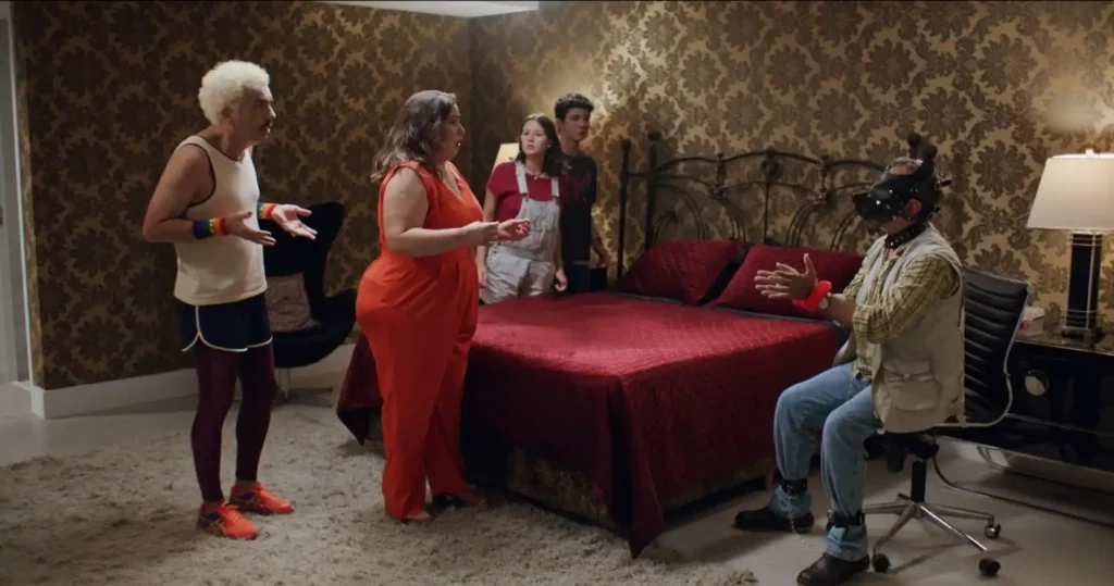 Maurício Manfrini, Mariana Xavier e Alexandre Lino em cena de "Marido de Aluguel"- Divulgação Imagem Filmes