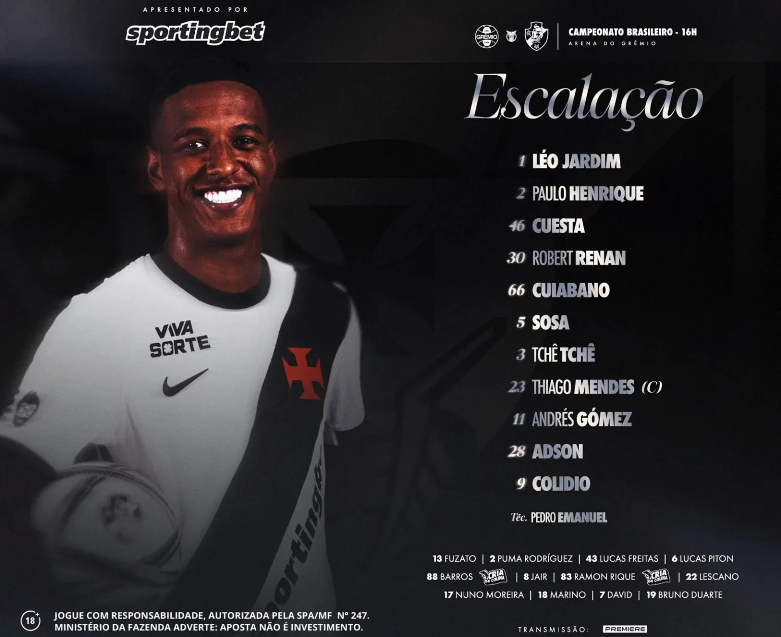 Vasco x Grêmio, Vasco da Gama, Grêmio, Vasco hoje, Grêmio hoje, Brasileirão 2026, Campeonato Brasileiro, Vasco no Brasileirão, Grêmio no Brasileirão, Vasco x Grêmio onde assistir