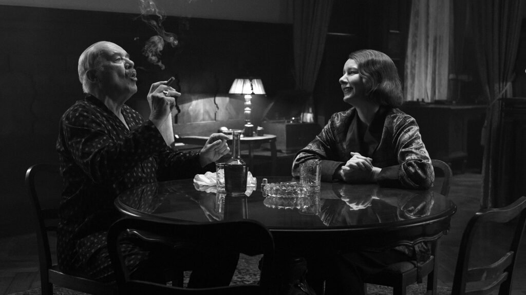 Hanns Zischler e Sandra Huller em cena de "A Terra do Meu Pai"- Divulgação Mostra SP