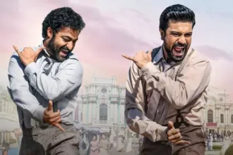 N. T. Rama Rao Jr. e Ram Charan em cena de 'RRR'- Divulgação Netflix