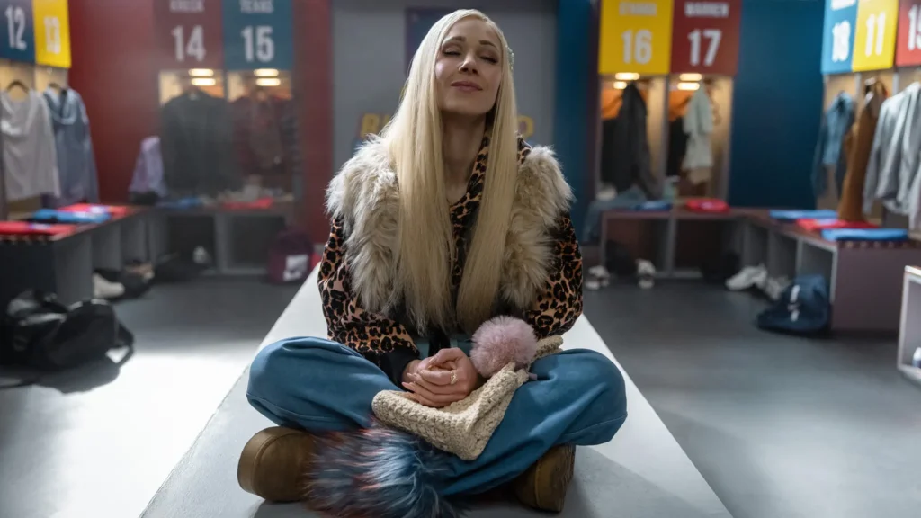 Juno Temple em cena de "Ted Lasso," já disponível na Apple TV.